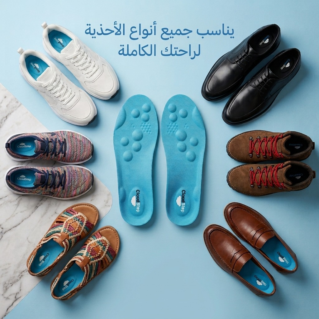 يناسب جميع أنواع الأحذية